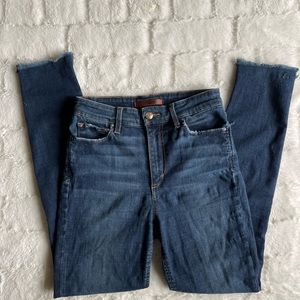 Joe’s blue high rise skinny ankle jeans size 27